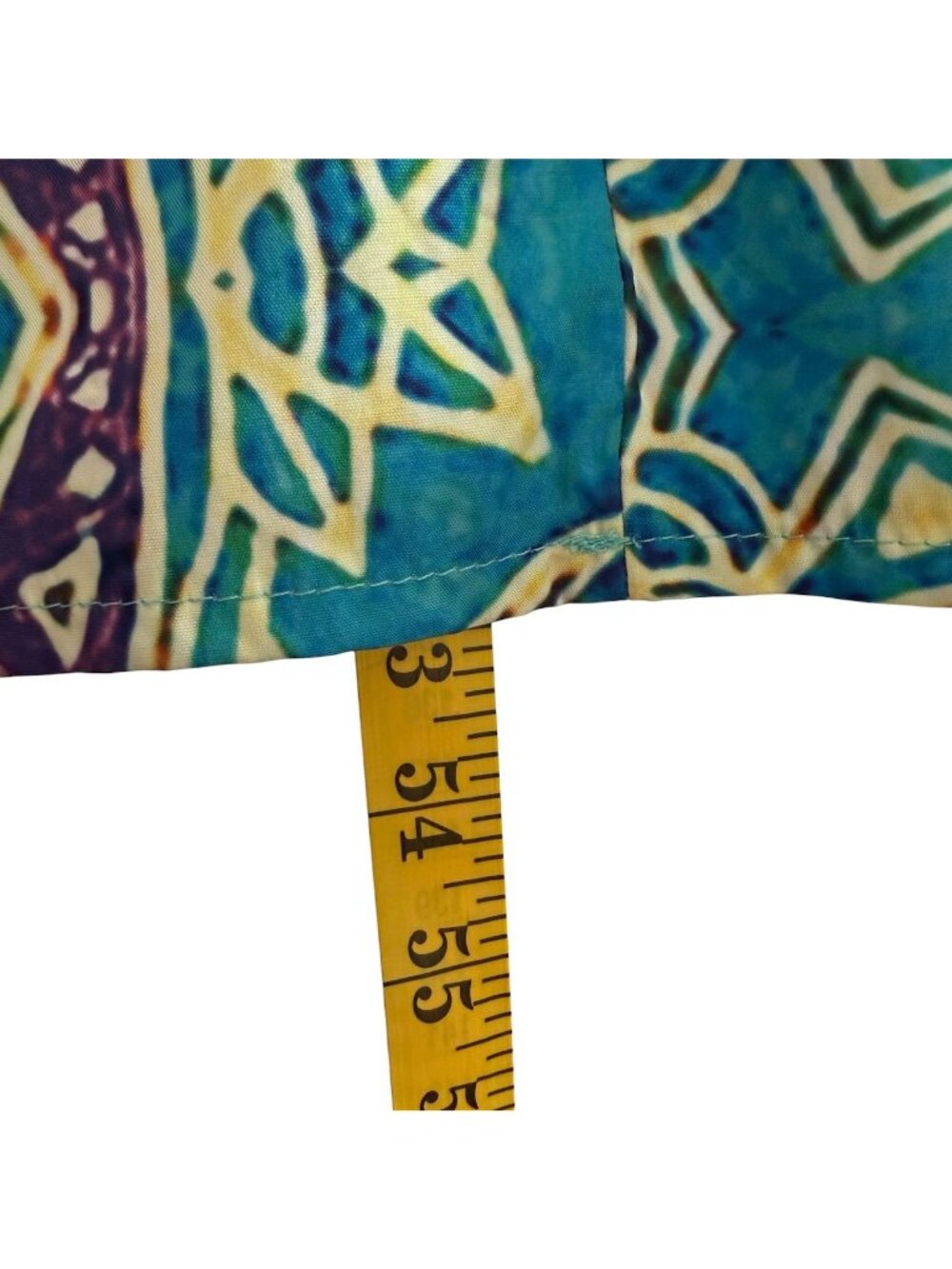 Vintage Womens 3XL Maxi Dress Sleeveless Vibrant Green Blue Yellow Floral Shift - Picture 14 of 16